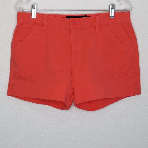 Calvin Klein Jeans* Women's 1.5" Belt Loop Multipocketed Coral Shorts~ Size‎ 6 - Picture 1 of 10